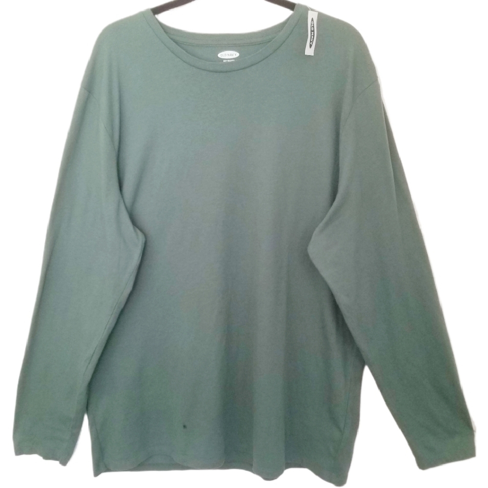 NWT Old Navy Men's Big/Tall Soft Washed Long Sleeve Crewneck Casual T-shirt XXLT